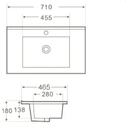Умывальник WeltWasser Deilbach 7506-70 - фото товара