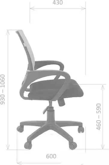 Кресло Divan Chairman 696 black TW-01 (черный) – фото товара