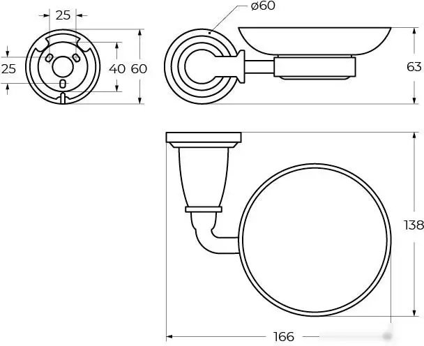 Мыльница Art&Max Bianchi AM-E-2603-Do – фото товара