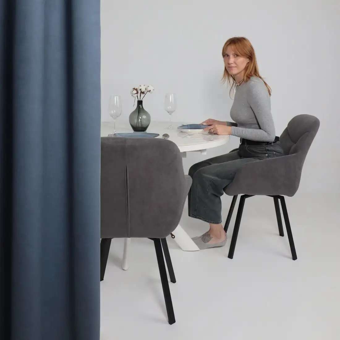 Стул Мамадома Romeo smile 360 (b28 Antracite Lux/черный) – фото товара