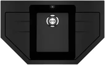 Кухонная мойка Ulgran U-609 (344 ультра-черный) - изображение в каталоге