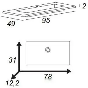 Умывальник Cezares 50264 - фото товара