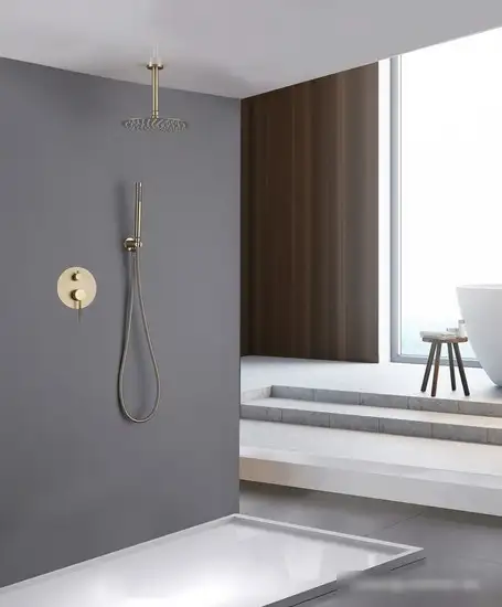 Душевая система Abber Emotion AF8821G (золото матовое) - фото товара