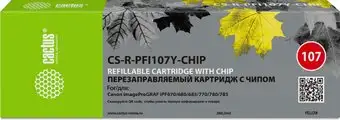 Картридж CACTUS CS-R-PFI107Y-CHIP с чипом – изображение в каталоге