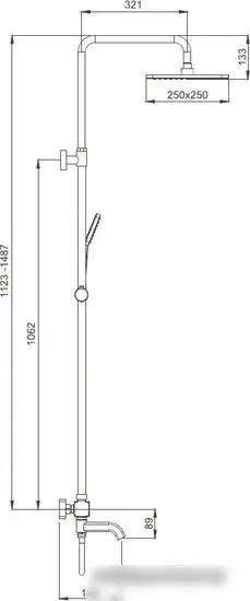 Душевая система Gappo G2491-8 - фото товара