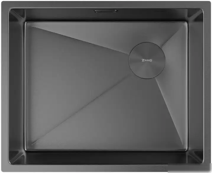 Кухонная мойка ZorG Zerox 54 U / IF Side SF PVD Gunblack - фото товара