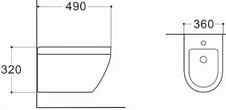Биде Aquatek Лея AQ1099-00 - фото товара