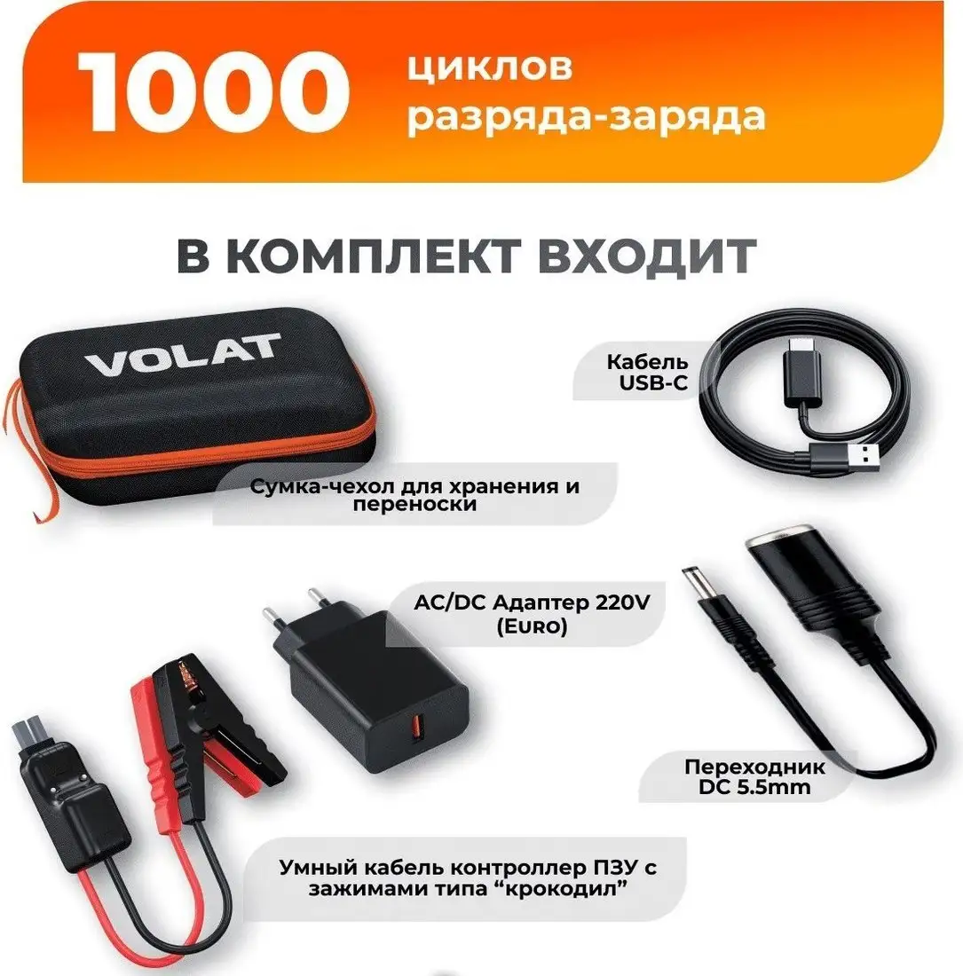 Портативное пусковое устройство VOLAT VT-PJS12901 – фото товара