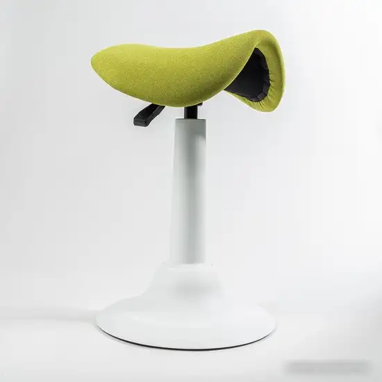 Офисный стул Chair Meister Saddle (пластик белый/ткань зеленая) – фото товара