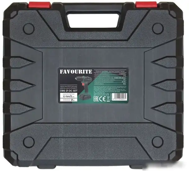 Дрель-шуруповерт Favourite OBS 21 DC Set Promo (с 2-мя АКБ, кейс) – фото товара