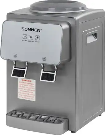 Кулер для воды Sonnen TSE-02GP 455745 (серебристый) – изображение в каталоге