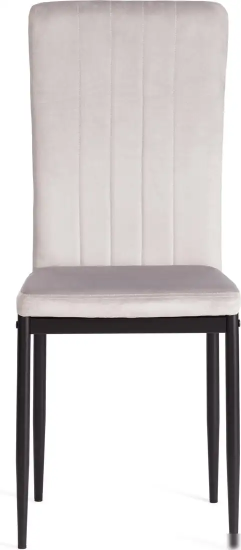 Стул TetChair Verter металл/флок 47.8x41.5x97 (светло-серый HLR14/черный) – фото товара