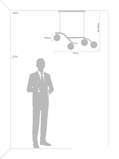 Подвесная люстра Freya FR8014PL-04BS – фото товара