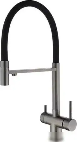 Смеситель Grocenberg GB4099 с гибким изливом (графит) - фото товара