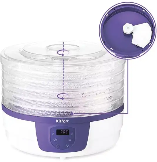 Сушилка для овощей и фруктов Kitfort KT-1929 - фото товара