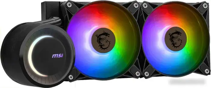 Жидкостное охлаждение для процессора MSI MAG CoreLiquid E240 (черный) – фото товара