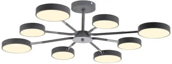 Люстра средней высоты Mirastyle Диод MH-3224/8 GR+CR – фото товара