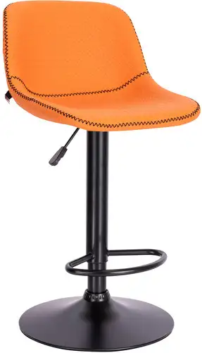 Стул Everprof Smile Black (экокожа, оранжевый) – изображение в каталоге