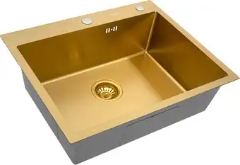 Кухонная мойка ARFEKA Eco AR PVD Nano 70x50 (золото) - изображение в каталоге