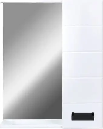 Doratiz Шкаф с зеркалом для ванной Вальс 60 R 2711.153 (белый, с подсветкой) – изображение в каталоге