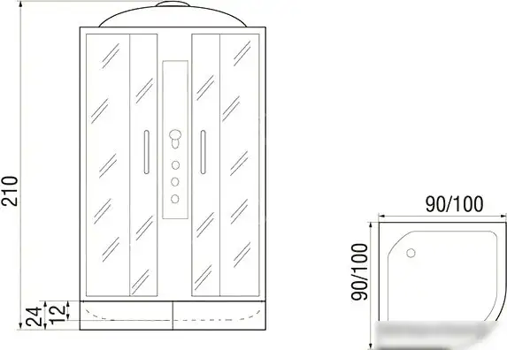 Душевая кабина River Desna 90/24 ТН - фото товара