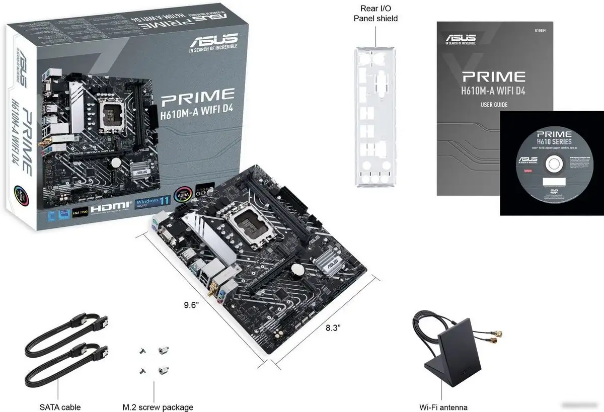 Материнская плата ASUS Prime H610M-A WiFi D4 – фото товара