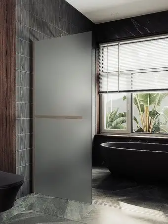 Душевая стенка MaybahGlass 79x195 MGD-731-2ш (сатин стекло/бронза) - изображение в каталоге