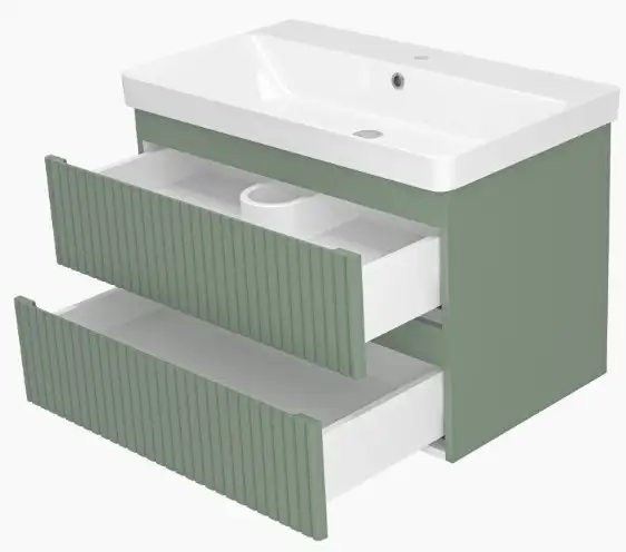 Brevita Тумба под умывальник Victory 80 VIC-09080-0802Я (зеленый матовый) – фото товара