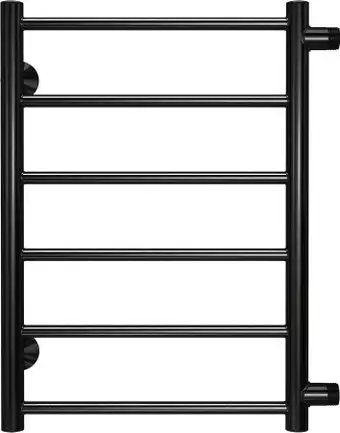 Полотенцесушитель TERMINUS Аврора П6 500x600 (с боковым подключением 500, RAL 9005) - изображение в каталоге