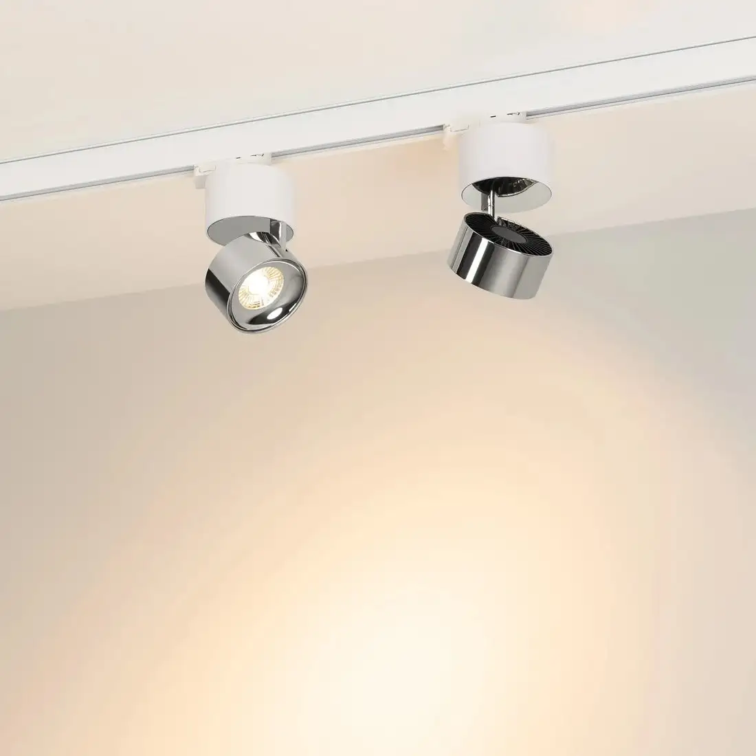 Трековый светильник Arlight SP-PLURIO-TRACK-4TR-R77-9W Warm3000 WH-CHR 36deg 038118 – фото товара