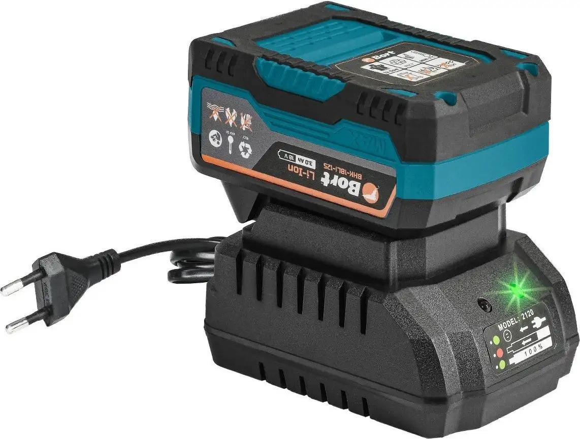 Дисковая (циркулярная) пила Bort BHK-18Li-125 (с 2-мя АКБ) – фото товара