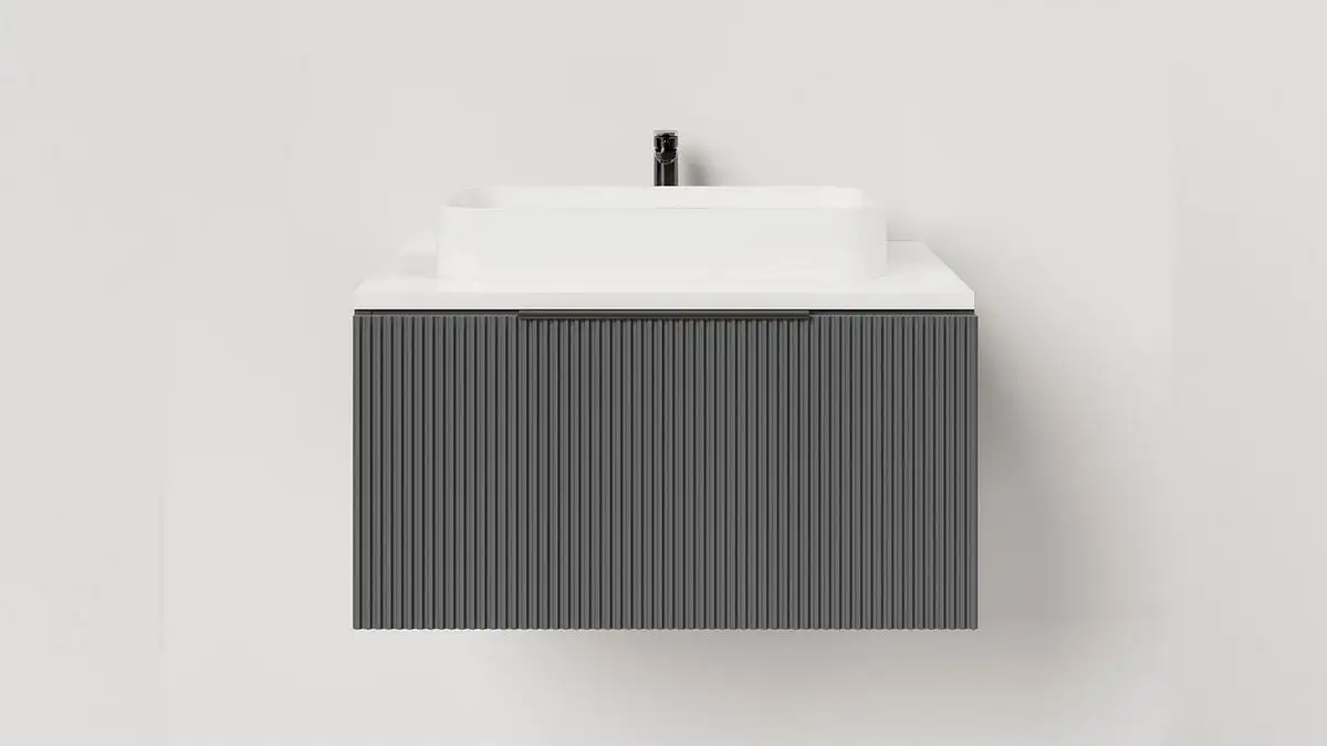 Salini Тумба под умывальник Touch V 60 T600V1A (антрацит) – фото товара