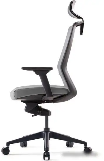 Кресло Bestuhl J1 Black Pl с подголовником (серый) – фото товара