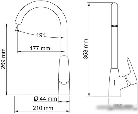 Смеситель Wasserkraft Vils 5607 - фото товара