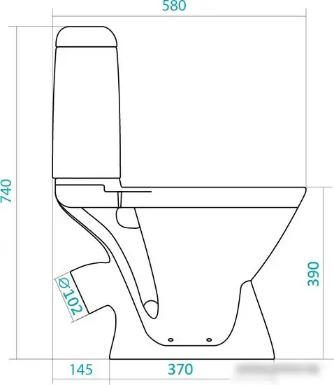 Унитаз Santek Римини (1WH302130) - фото товара