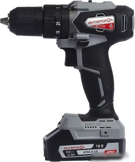 Ударная дрель-шуруповерт Интерскол ДАУ-13/18ВК 573.0.0.70 (без АКБ, с кейсом) – фото товара