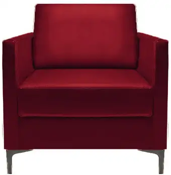 Интерьерное кресло Brioli Ганс (L16/вишневый) – изображение в каталоге