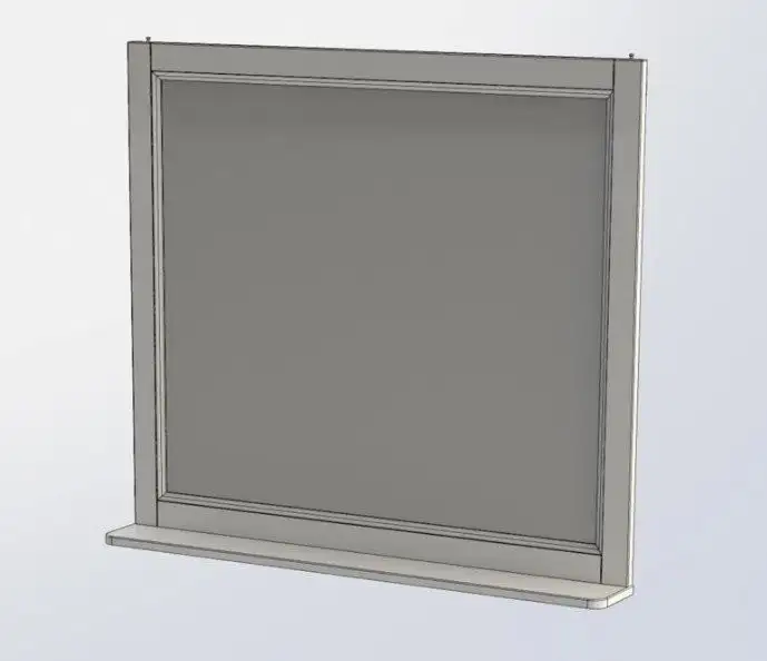 Aquanet Зеркало Бостон М 100 209674 (белый матовый) – фото товара