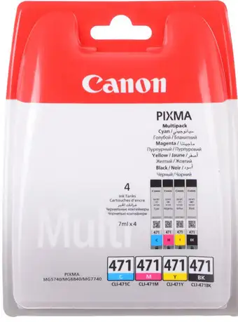 Картридж Canon CLI-471 BK/C/M/Y – изображение в каталоге