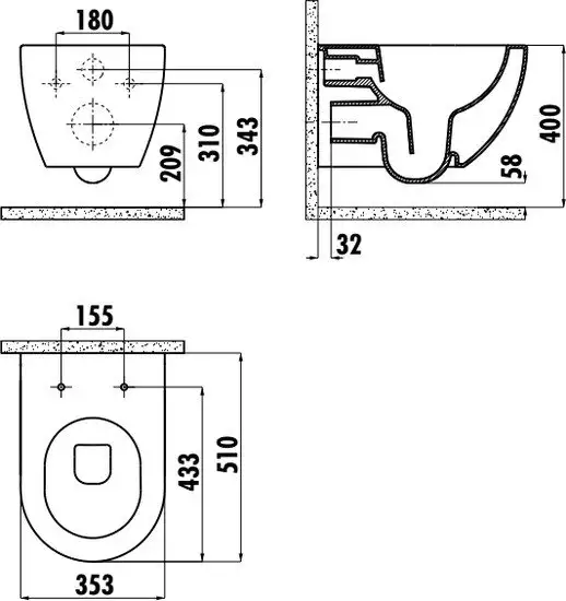 Унитаз Creavit Free FE322-11CB00E-0000 + KC0903.02.0000E - фото товара