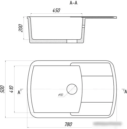 Кухонная мойка Gerhans B29 (оникс) - фото товара