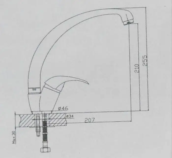 Смеситель MARRBAXX Карельский камень КМ008/Q10 (серый/светло-серый) - фото товара
