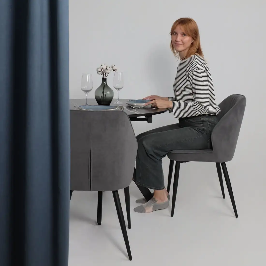 Стул Мамадома Michael (b28 Antracite Lux/черный)