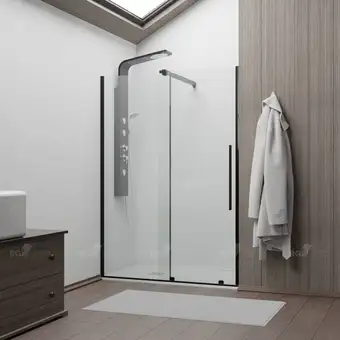 Душевая дверь RGW TO-18B 41071812-14 120 (черный/прозрачное стекло) - изображение в каталоге