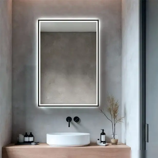 Алмаз-Люкс Зеркало Dakar Blaсk 10070dh-6 (с подсветкой, датчиком движения и подогревом) – фото товара