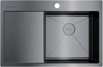 Кухонная мойка Omoikiri Akisame 78 GM-R (вороненая сталь) - изображение в каталоге