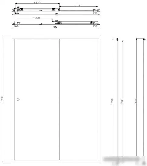 Душевая дверь Omnires Bronx S2050 130 - фото товара