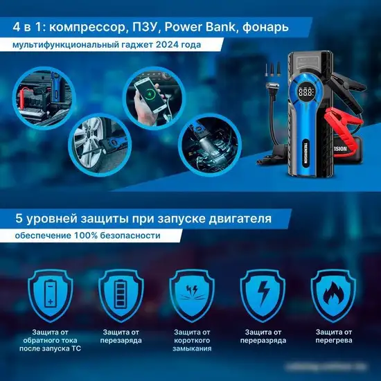 Портативное пусковое устройство TrendVision Start Compressor – фото товара