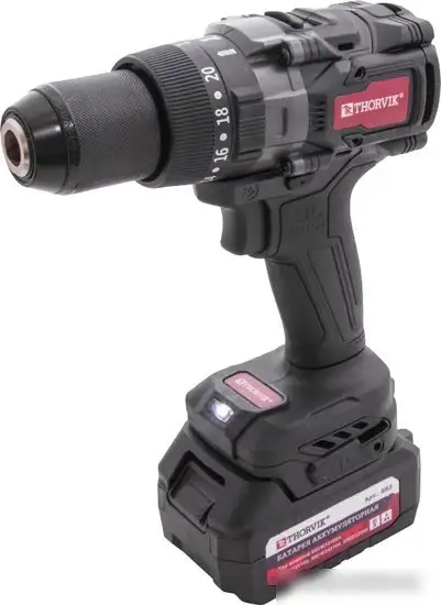 Ударная дрель-шуруповерт Thorvik BBID12160 (с 2-мя АКБ, кейс) – фото товара