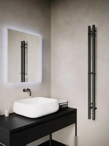 Полотенцесушитель TERMINUS Стойка Duo Круг1200 (черный) - фото товара